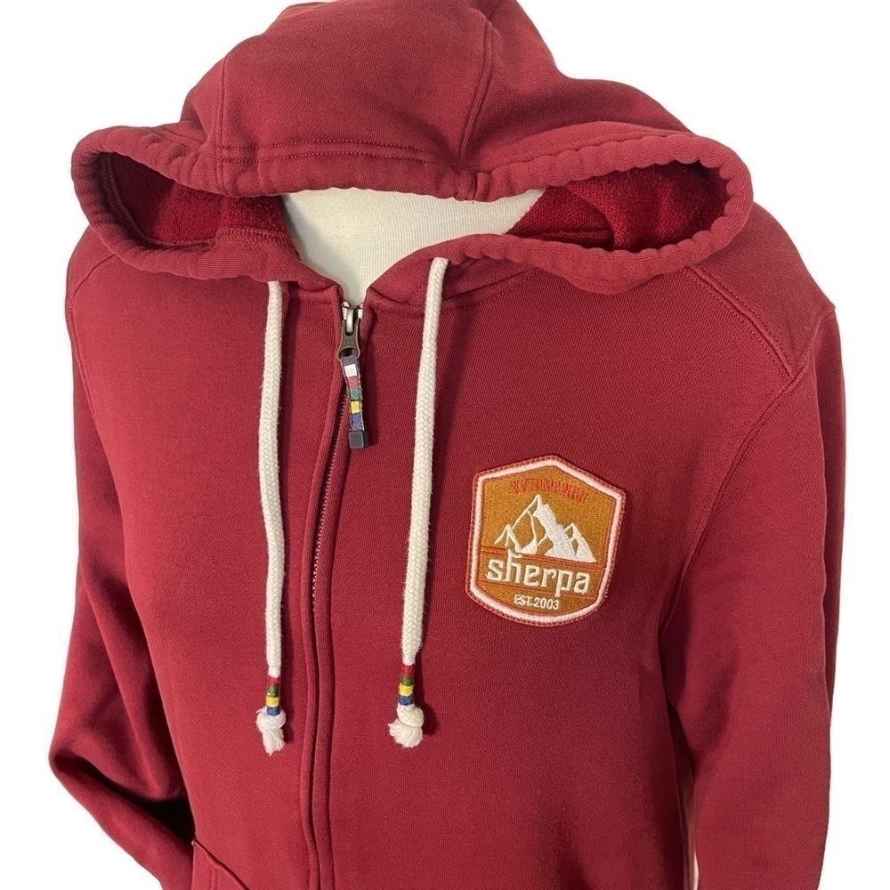 Euc Sherpa Adventure Gear Ika hoodie, red colour, size Large - Picture 8 of 10